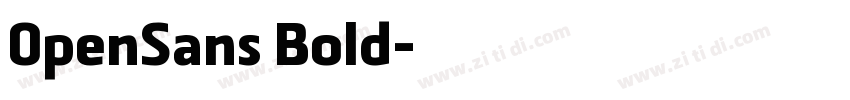 0penSans Bold字体转换